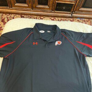 Black University of Utah Golf Shirt from UnderArmour